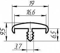 Размеры гибкого профиля T-16